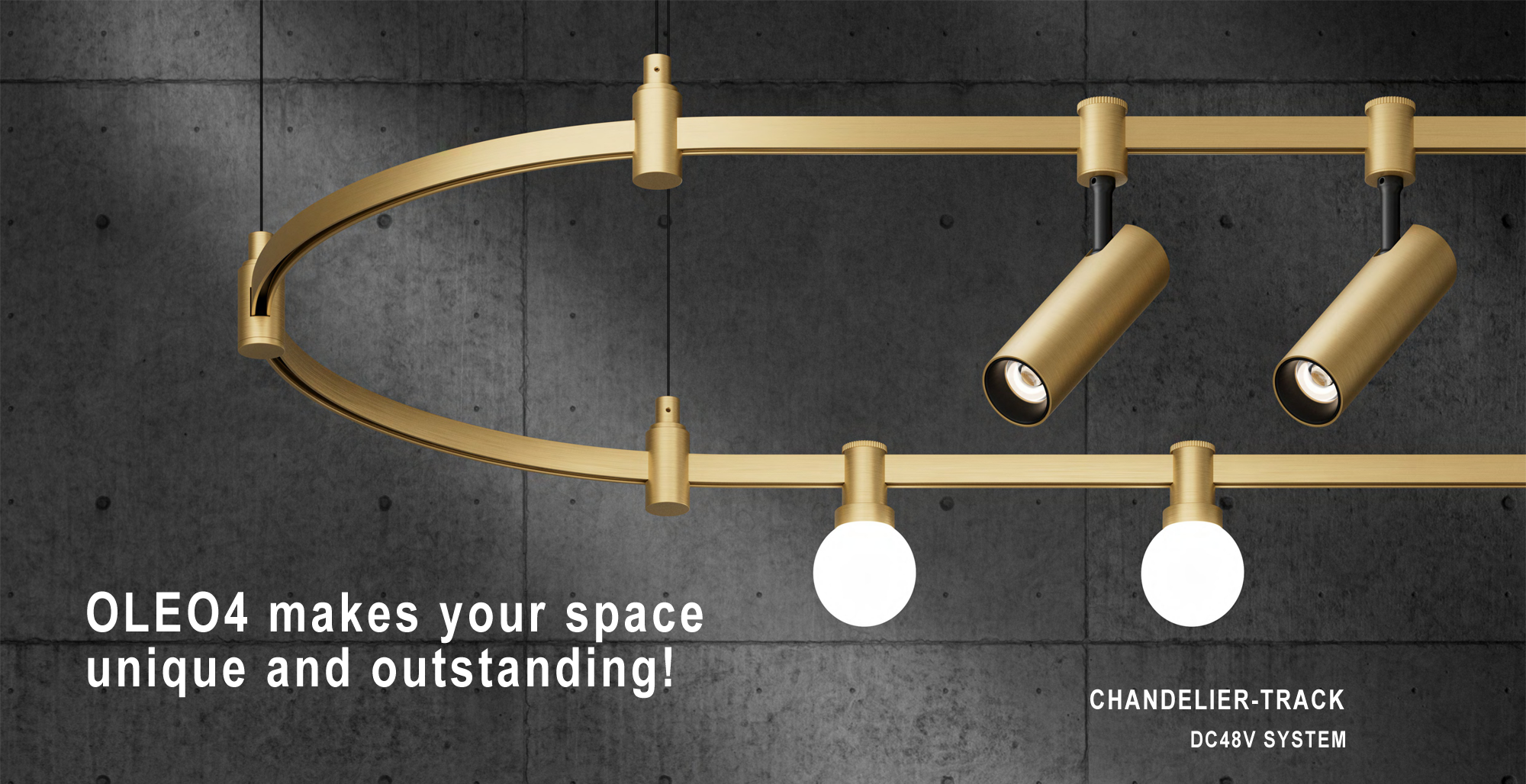 OLEO4 Chandelier Track Light System